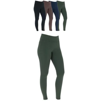Abbildung von Covalliero Reitleggings AW24 Full Grip Opal Green