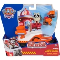 Abbildung von PAW Patrol Fire Rescue Zumas Rettungsboot mit Zuma Hundefigur und Waschbärenfigur, Spielzeug für Kinder ab 3 Jahren