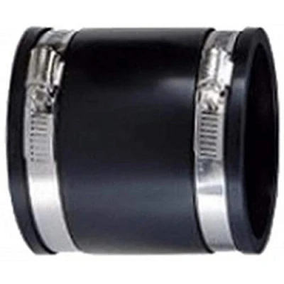 Abbildung von AquaForte PVC Elastomer, flexible Muffe, Ø 50 mm/ 1 1/2&quot; (Klemmbereich 44mm), enorm flexibel!