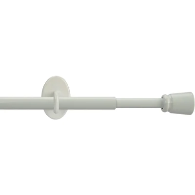 Abbildung von Bistrostange, Scheibengardinenstange Concav 8 mm Ø, weiß, ausziehbar 60 110 cm
