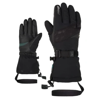 Abbildung von Ziener Damen KALICE Ski Handschuhe/Wintersport wasserdicht, Lange Stulpe, Black, 8