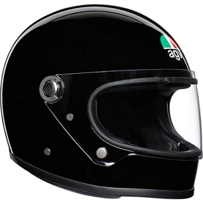 Abbildung von AGV X3000 ECE 22 05 Solid Motorrad Integralhelm Legends, Vintage Retro, Schwarz, S