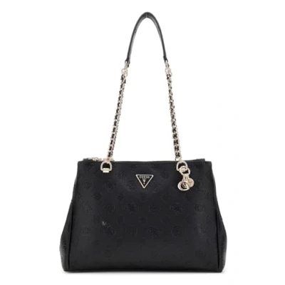 Abbildung von Guess Cresidia Status Satch Shopping Bag, Damen, Größe: One Size, Schwarz