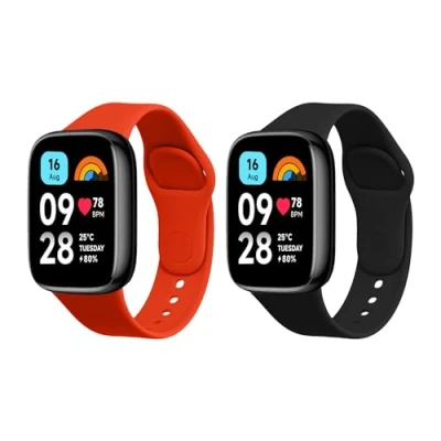 Abbildung von kwmobile Uhrenarmband 2x Sportarmband für Xiaomi Redmi Watch 3 Active, Armband TPU Silikon Set Fitnesstracker