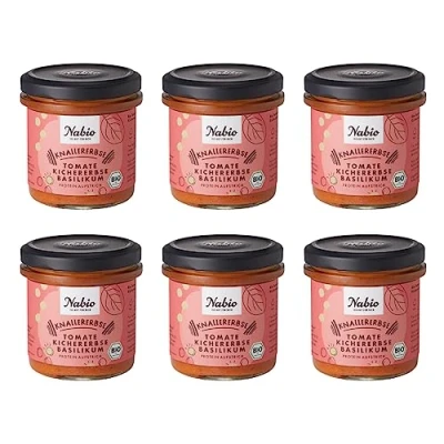 Abbildung von Nabio Protein Aufstrich Kichererbse Tomate, 6er Pack (6 x 140 g)