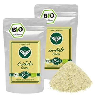 Abbildung von Azafran BIO Zwiebeln granuliert (Zwiebelgranulat) Zwiebelpulver 500g