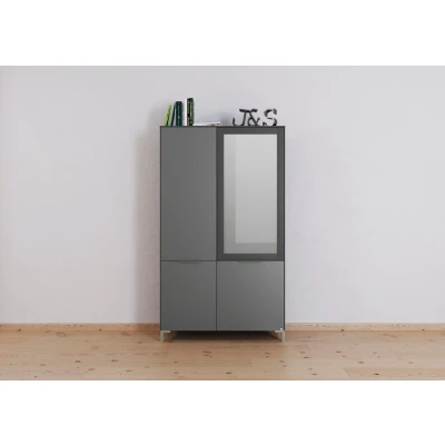 Abbildung von set one by Musterring Vitrine &quot;Chicago&quot;, mit Soft Close Funktion