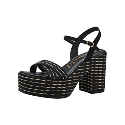 Abbildung von Tamaris High Heel Sandalette, Damen, Größe: 37, Black beige Schuhe