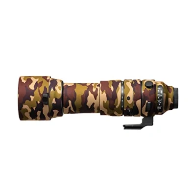 Abbildung von easyCover Lens Oak Objektivschutz Schutz für Ihr Kameraobjektiv Geeignet Sigma 150 600mm F5 6.3 DG DN OS Sports (Sony E) Braune Camouflage