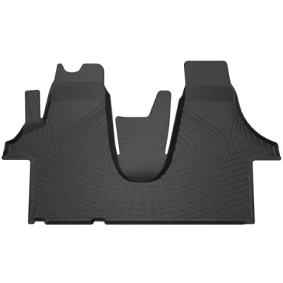 Abbildung von WALSER Premium Fussmatten Auto kompatibel mit VW T5 04/2003 08/2015, T6 04/2015 2019, 100% passgenaue Gummimatten Made in EU, robuste Fußmatten Auto, Fußmatten, Fußmatte