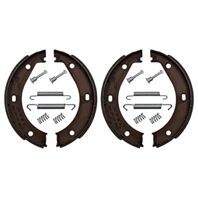 Abbildung von FEBI BILSTEIN 32170 Handbremsbeläge Hinterachse mit Anbaumaterial BMW: 5 Limousine, 3 Coupe, 7
