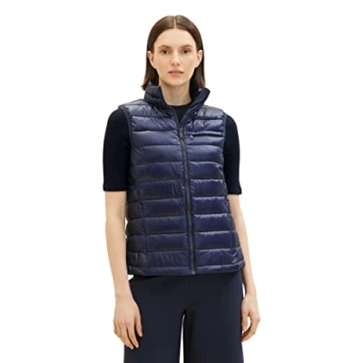 Abbildung von TOM Tailor Ultra Lightweight VEST Weste, Damen, Größe: Small, Sky captain blue