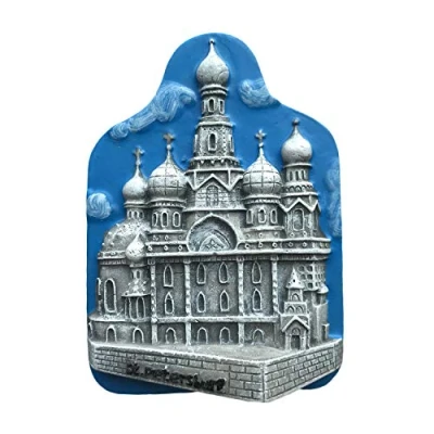 Abbildung von St. Petersburg Russland 3D Kühlschrankmagnet Reiseaufkleber Souvenirs Home &amp; Kitchen Dekoration Kollektion aus China