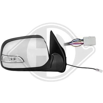 Abbildung von Außenspiegel Diederichs 5403828 rechts chrom elektrisch anklappbar, für elektr.Spiegelverstellung, konvex, Komplettspiegel ISUZU: D Max 1 Pickup
