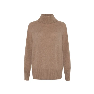 Abbildung von Style Republic Turtle NECK Strickpullover, Damen, Größe: 34, Nougat