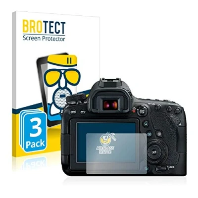 Abbildung von BROTECT Entspiegelungs Schutzglas für Canon EOS 6D Mark II (3 Stück) Schutz Folie Panzerfolie Glas Matt [Extrem Kratzfest 9H, Anti Reflex]