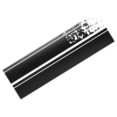 Abbildung von FOLIATEC Car Design Sticker Aufkleber Autoaufkleber Autosticker STRIPES, schwarz matt, 22 x 150 cm