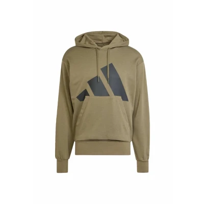 Abbildung von adidas Sportswear Essentials BIG LOGO Kapuzenpullover Olive strata black, Herren, Größe: XS, black