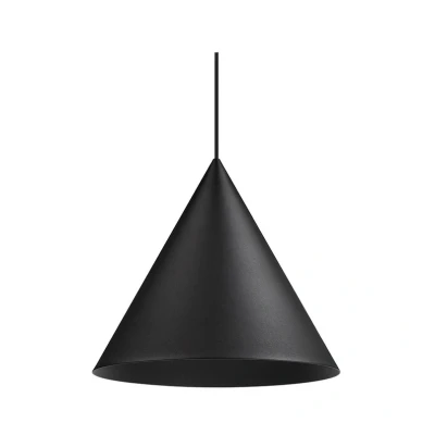 Abbildung von SLV MAGICO 38 Schwarz Pendelleuchte, Hängelampe aus Metall, Innenbeleuchtung, Deckenleuchte, Esszimmerleuchte, Wohnzimmerleuchte Konisch, E27, 10W, Matt, Ø cm