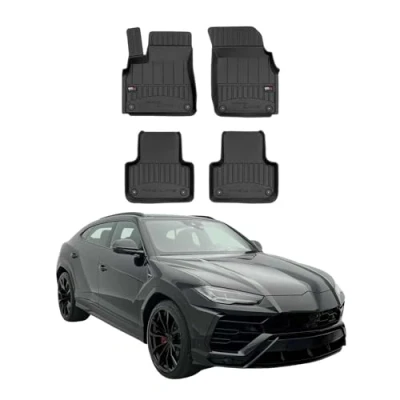 Abbildung von OMAC Gummi Fußmatten kompatibel mit Audi Q7 2015 2023 Premium TPE Automatten 4tlg