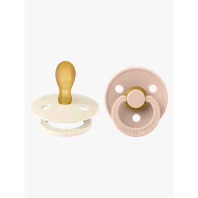 Abbildung von BIBS Colour Schnuller 2er Pack Latex Größe 2, Ivory/Blush