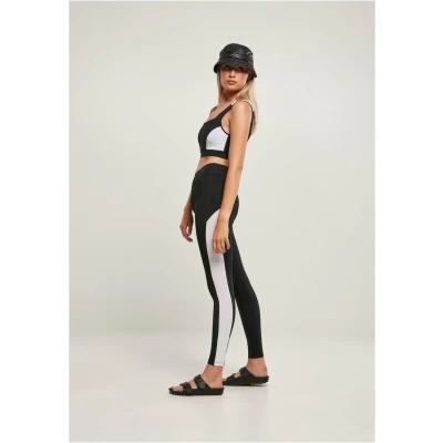 Abbildung von Urban Classics Leggings Hosen, Damen, Größe: XS, Black white