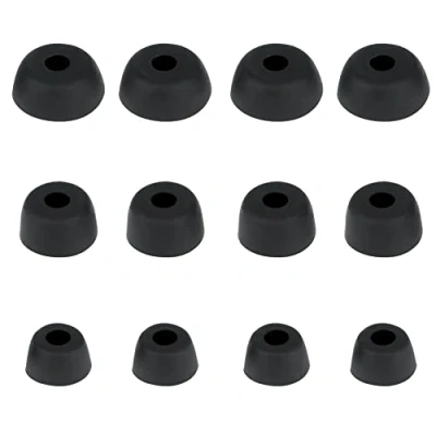 Abbildung von Ohrstöpsel kompatibel mit Jabra Elite 65t Kopfhörern, 6 Paar Ersatz Silikonspitzen, 75t/Active 75t/S/M/L Ohrhörerspitzen, schwarz