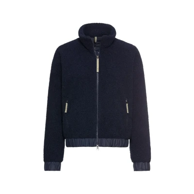 Abbildung von camel active MIT Stehkragen UND 2WEGEREISSVERSCHLUSS Fleecejacke, Damen, Größe: 40, Navy