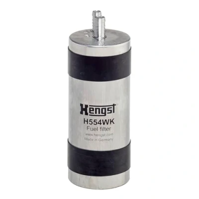 Abbildung von HENGST FILTER H554WK Kraftstofffilter Leitungsfilter AUDI: A6 C8 Avant, A8, Limousine, PORSCHE: Panamera