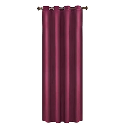 Abbildung von WOLTU Verdunklungsgardine mit Ösen Samtvorhang Blickdicht Thermogardine, 300 g/m² Schwere lichtundurchlässige Verdunklungsvorhang für Schlafzimmer Geräuschreduzierung Bordeaux 140x270 cm (1 Stück)