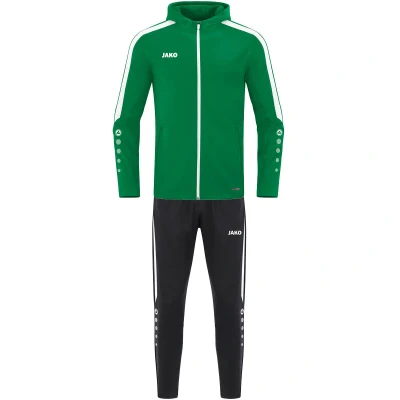 Abbildung von JAKO Kinder Trainingsanzug Polyester Power mit Kapuze, Sportgrün, 128