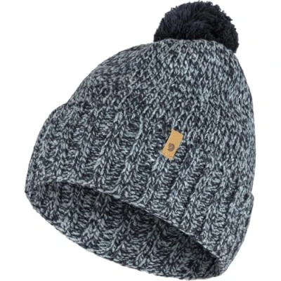 Abbildung von Fjällräven Unisex Övik Pom Beanie Mütze, Dark Navy, Einheitsgröße