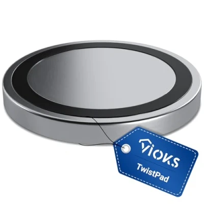 Abbildung von VIOKS Drehknopf 50mmØ Ersatz für Neff Siеmens 10004928 00636170 Twistpad Bedienknopf Herd Flach Kochfläche Oben &amp;