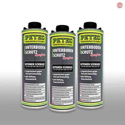 Abbildung von Petec_bundle 3X PETEC UNTERBODENSCHUTZ Bitumen SAUGDOSE SCHWARZ 1.000 ML 73110