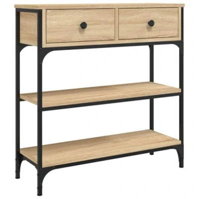 Abbildung von vidaXL Beistelltisch Konsolentisch Sonoma Eiche 72,5x25x75 cm Holzwerkstoff (1 St)
