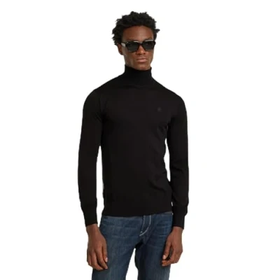 Abbildung von G STAR Premium CORE Turtle Strickpullover, Herren, Größe: XXL, Black