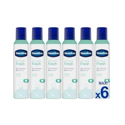 Abbildung von Vaseline Active Fresh 48h 250ml 0% Alkohol (6er Pack)