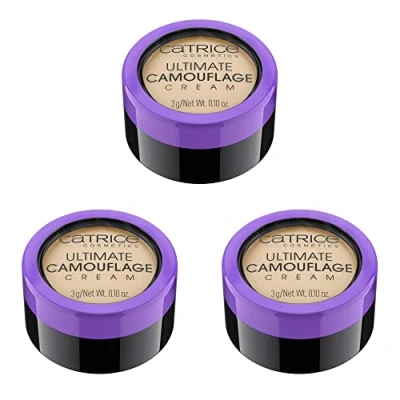 Abbildung von Catrice Ultimate Camouflage cream, Concealer Abdeckstift, Make up, nicht Komedogen, 3er Pack (3x3g), Nr. 015 W Fair