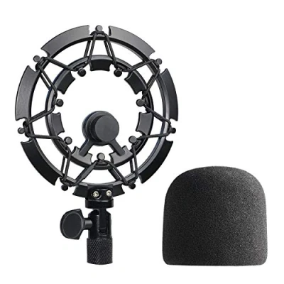 Abbildung von Blue Yeti und Pro Mikrofon Spinne mit Popschutz, Legierung Mikrofonspinne Reduziert Vibration Verbessert die Aufnahmequalität von YOUSHARES