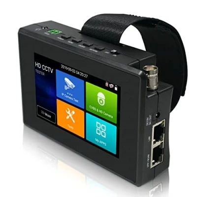 Abbildung von Professioneller Überwachungskamera Tester IPC1800 Plus, 4 Zoll Handgelenk Koaxial HD 4.0 CCTV Tester, 8MP TVI 4MP CVI 5MP AHD CVBS H.265 4K IP Kamera Monitor mit WiFi POE 12V Ausgang