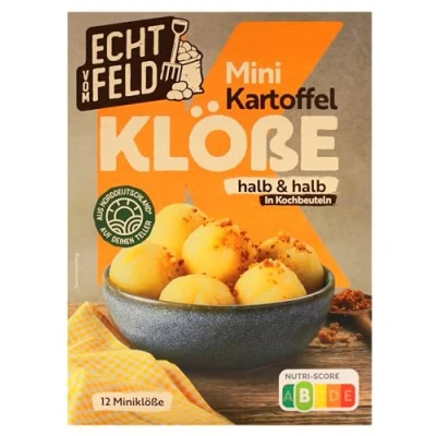 Abbildung von Echt vom Feld Mini Kartoffel Klöße halb &amp; in Kochbeuteln, 7er Pack (7 x 200g)