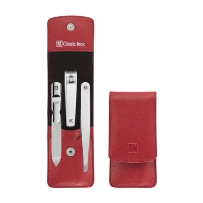 Abbildung von ZWILLING Maniküre Etui CLASSIC INOX Druckknopf &quot;CLASSIC INOX&quot; 3tlg., Leder, 3 tlg.