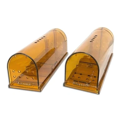 Abbildung von VOSSBACH Lebendfalle Lebend Mausefalle Maus Köderfalle Extra Groß Nager Mäuse Falle, 18 x 6,5 7 cm