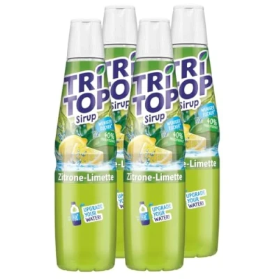 Abbildung von Tri Top Getränke Sirup Zitrone Limette 600ml kalorienarm (4er Pack)