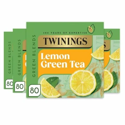 Abbildung von Twinings Light &amp; Delicate Green Tea with Lemon Bags 160 g 80 (Pack of 4 total 320 teabags)