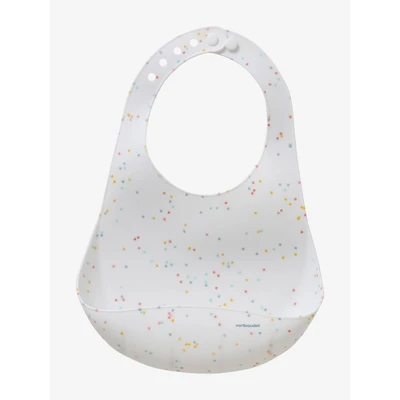 Abbildung von VERTBAUDET Baby Lätzchen mit Auffangschale, Silikon blau autos ONE SIZE