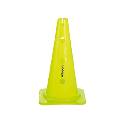 Abbildung von uhlsport Trainings Hütchen (mit 12 Löchern), Fluo gelb, Einheitsgröße (40 cm)