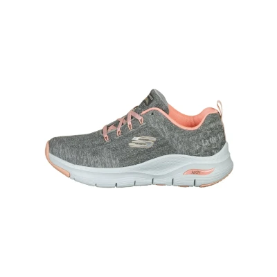 Abbildung von Skechers Damen Arch Fit Comfy Wave sneakers, Gray Knit Pink Trim, 36 EU