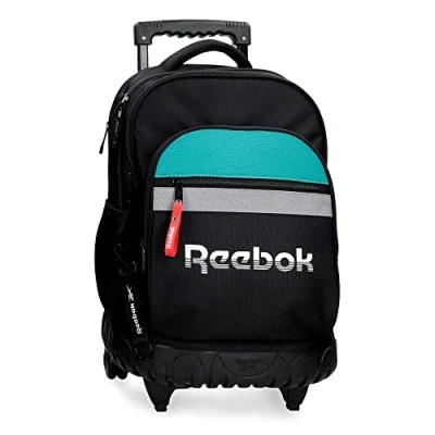 Abbildung von Reebok Andover Compact Rucksack 2 Rollen Schwarz 32x43x21 cm Polyester 28,9L