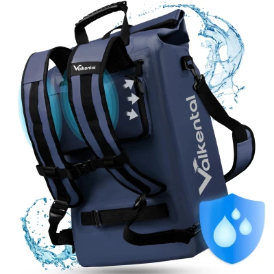 Abbildung von Fahrradtasche 3in1 Wasserdichte Gepäckträgertasche &amp; Rucksack 18L ValkOne